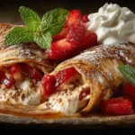 Strawberry Cheesecake Chimichangas