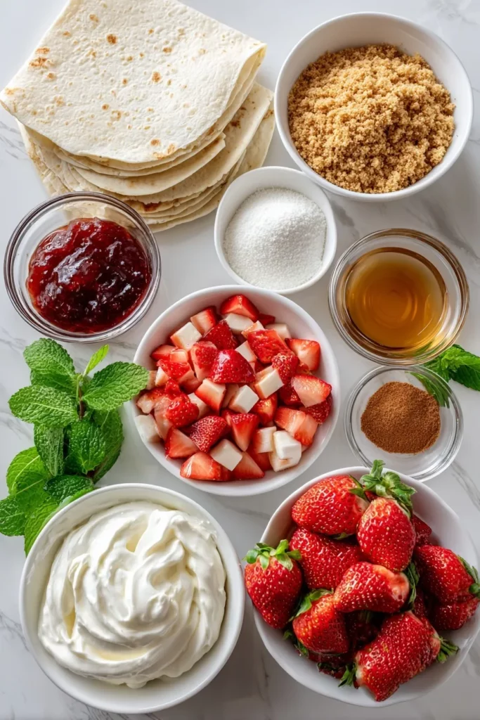 Strawberry Cheesecake Chimichangas