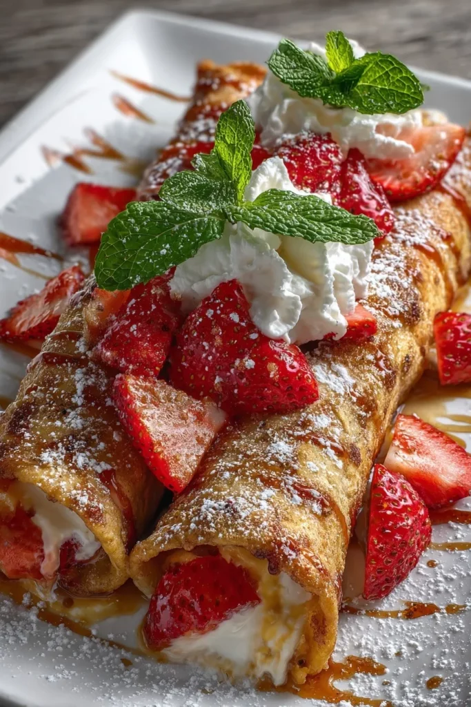 Strawberry Cheesecake Chimichangas