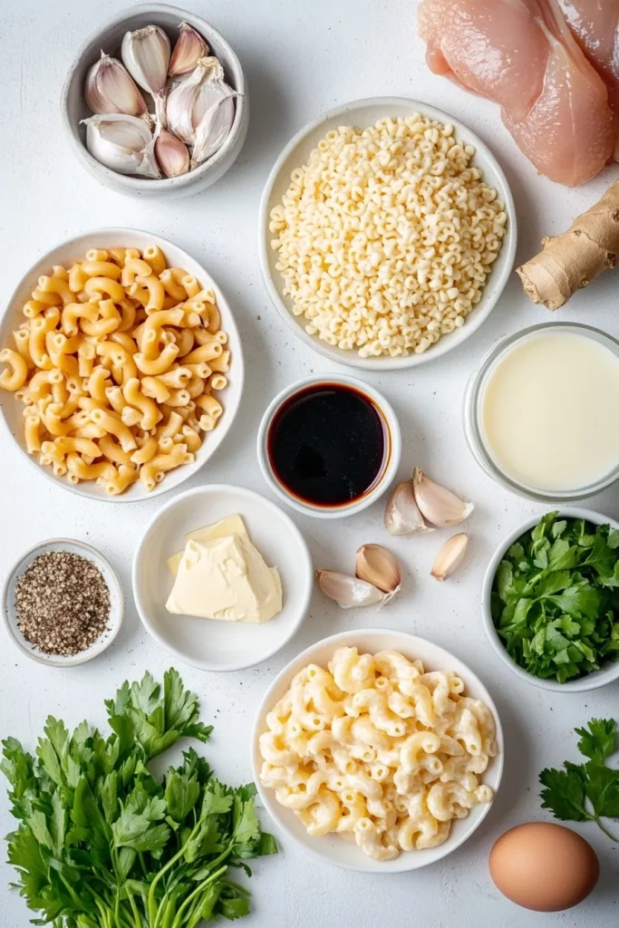 Sweet and Spicy Honey Pepper Chicken with Creamy Macaroni Cheese