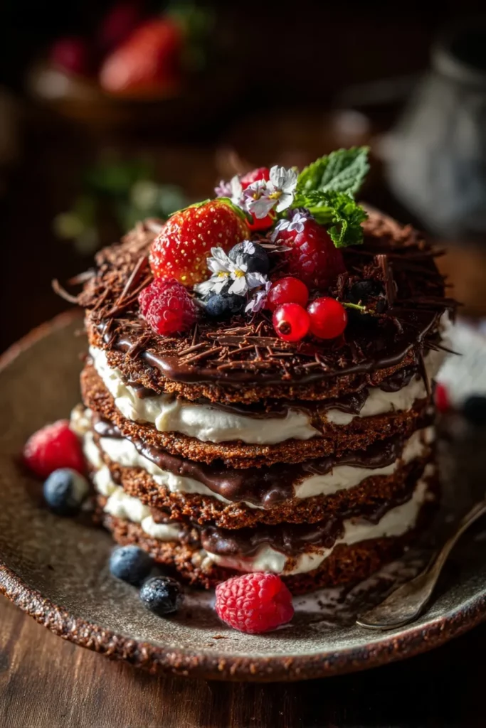 Chocolate Biscuit Layered Dessert