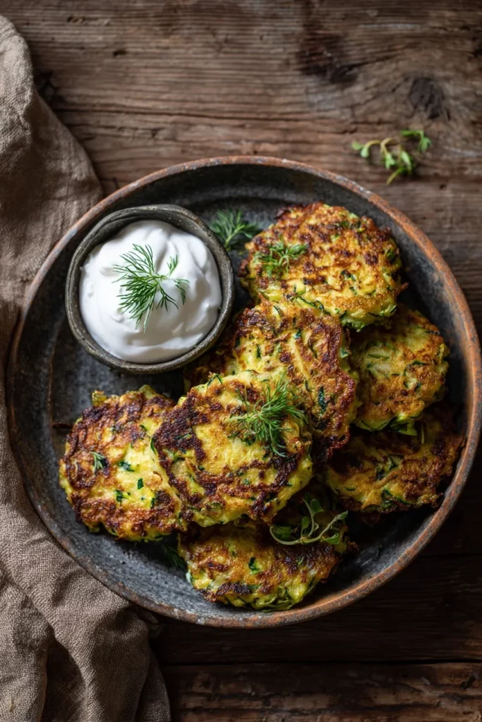 Crispy Zucchini Fritters