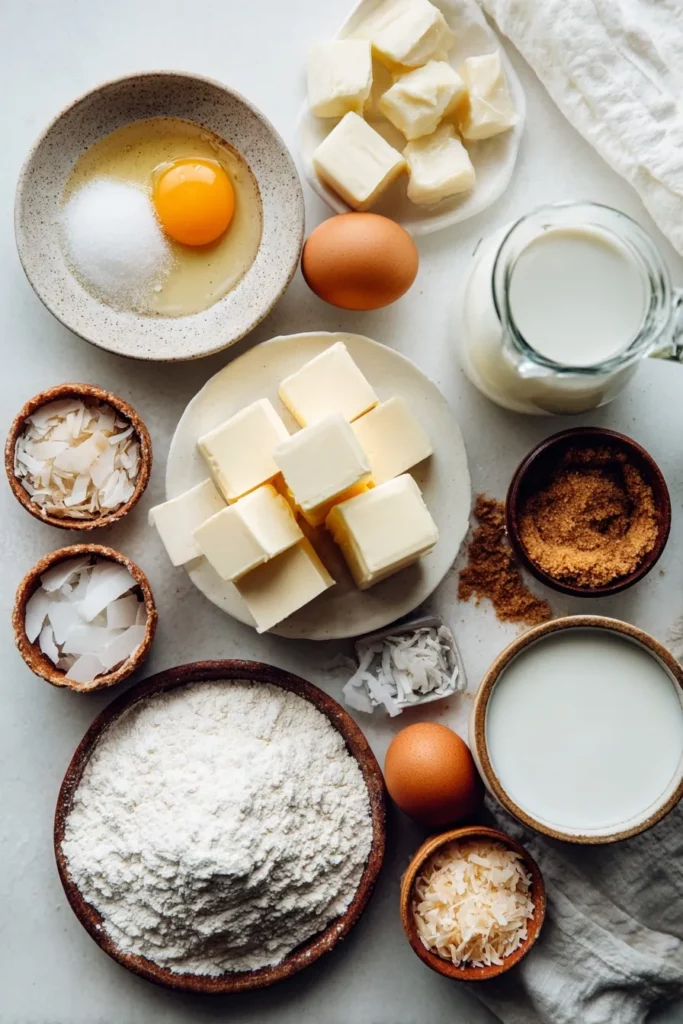 Custard Coconut Tartlets