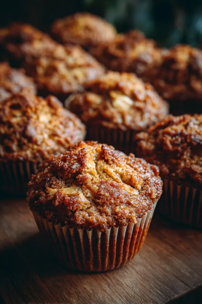 Healthy Apple Oat Muffins