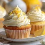 Soft Butter Lemon Cupcakes with Lemon Frosting