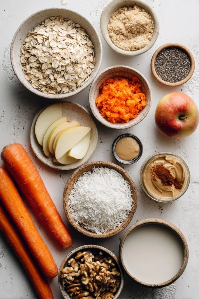 Sugar-free Oatmeal Recipe With Apples And Carrots
