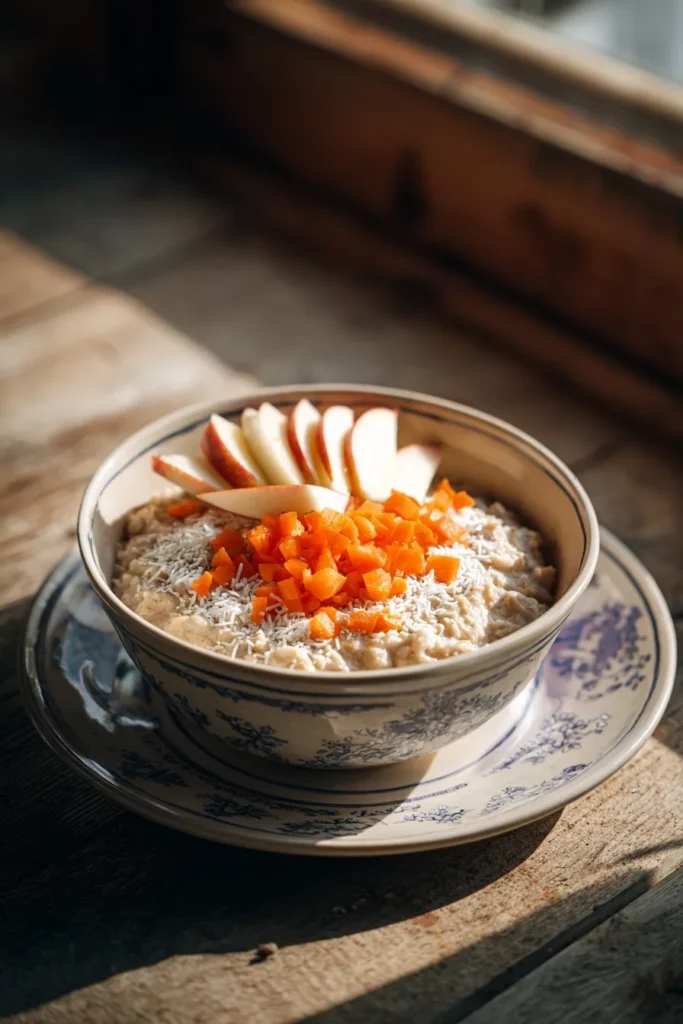 Sugar-free Oatmeal Recipe With Apples And Carrots