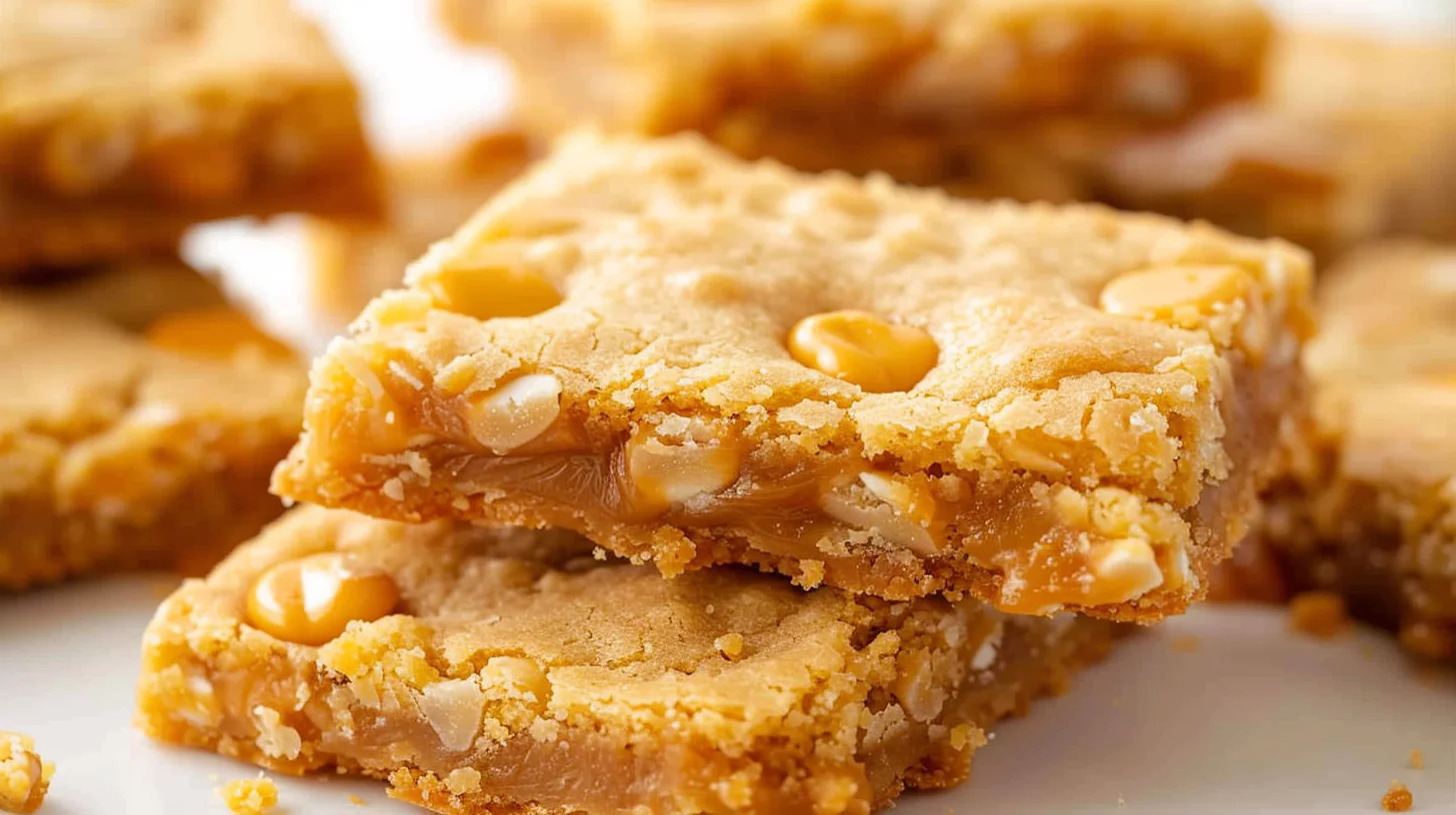 Chewy Butterscotch Toffee Cookie Bars