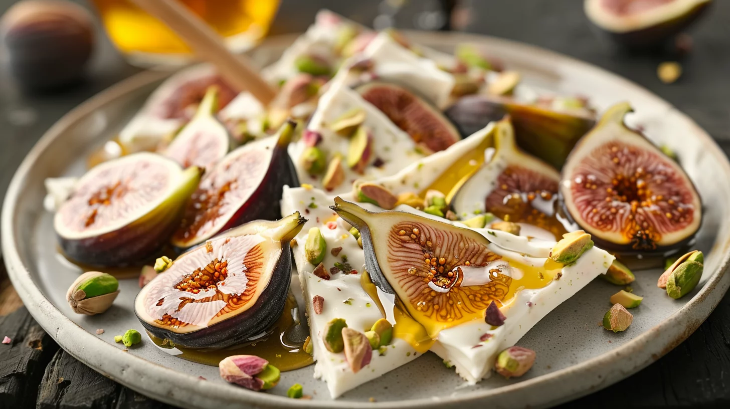 Chilled Greek Yogurt Bark With Figs and Honey