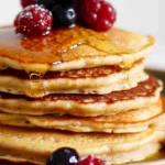Flourless Vanilla Oatmeal Pancakes