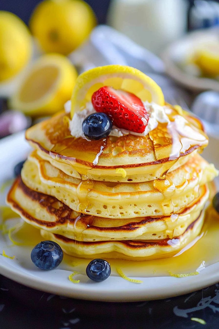 Fluffy Lemon Ricotta Pancakes