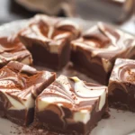 Healthy Chocolate Banana Protein Fudge Bars With Greek Yogurt Swirl