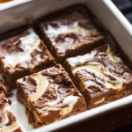 Healthy Chocolate Banana Protein Fudge Bars With Greek Yogurt Swirl