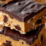 High Protein No-bake Peanut Butter Oat Cookie Dough Bars