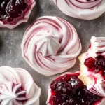 Meringue Cookies Swirled With Jam