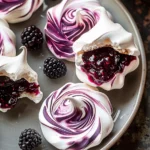 Meringue Cookies Swirled With Jam