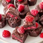 No-bake Raspberry Brownie Bites Rich Raw and No Sugar Added