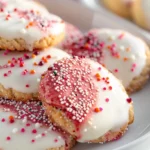 White Chocolate Cherry Shortbread Cookies