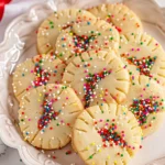 4 Ingredient Christmas Shortbread Cookies
