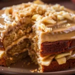 Apple Spice Cake With Brown Sugar Icing
