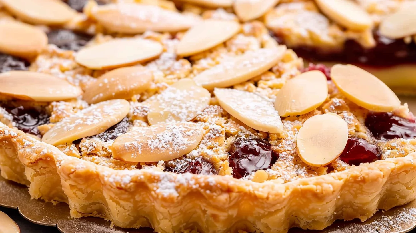 Bakewell Tart With Almond Frangipane and Fruit Jam