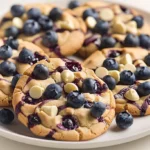 Blueberrystreaked Blueberry Cookies