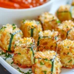 Cheesy Baked Zucchini Tots
