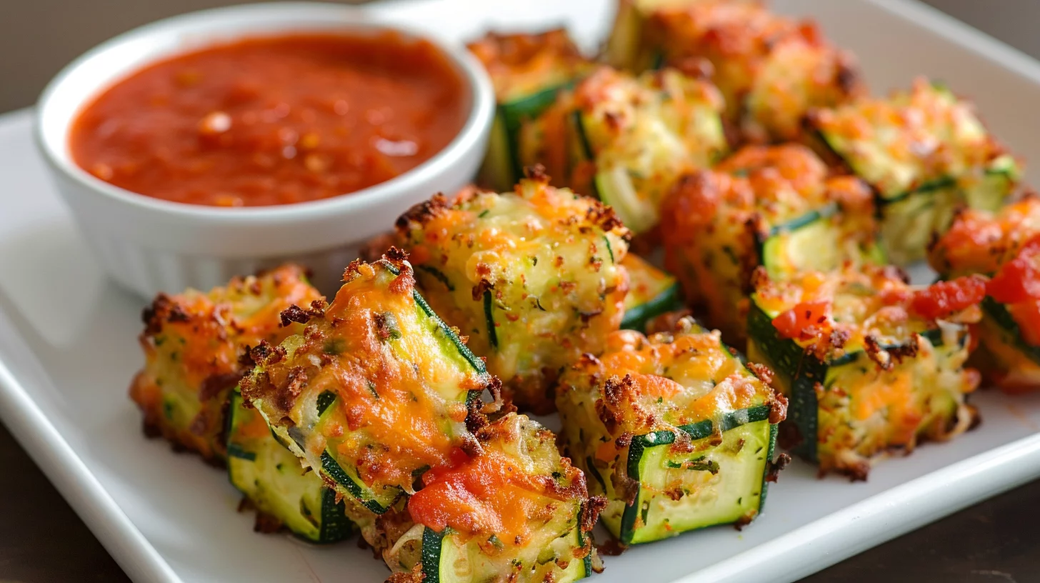Cheesy Baked Zucchini Tots