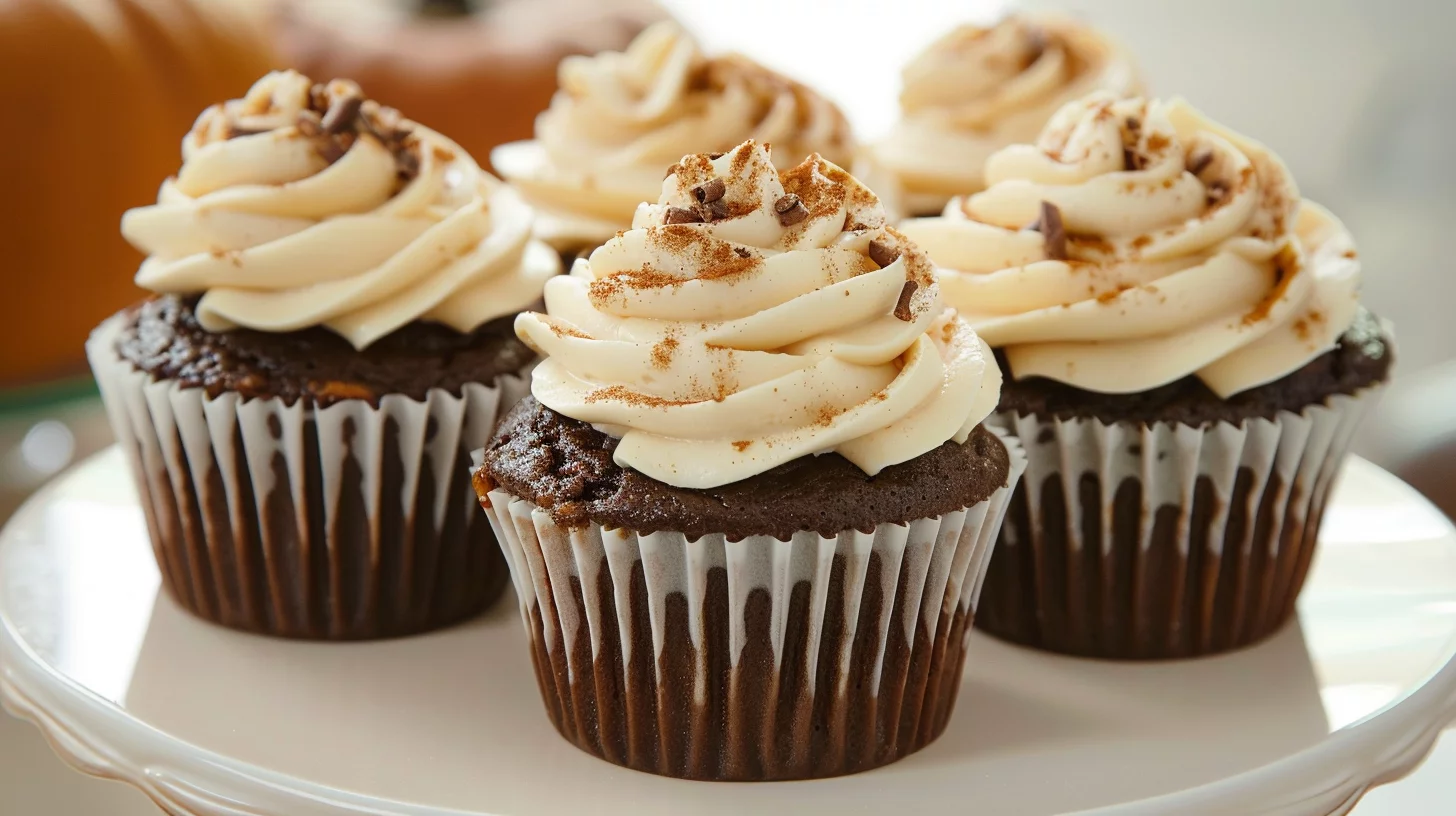 Chocolate Pumpkin Cupcakes