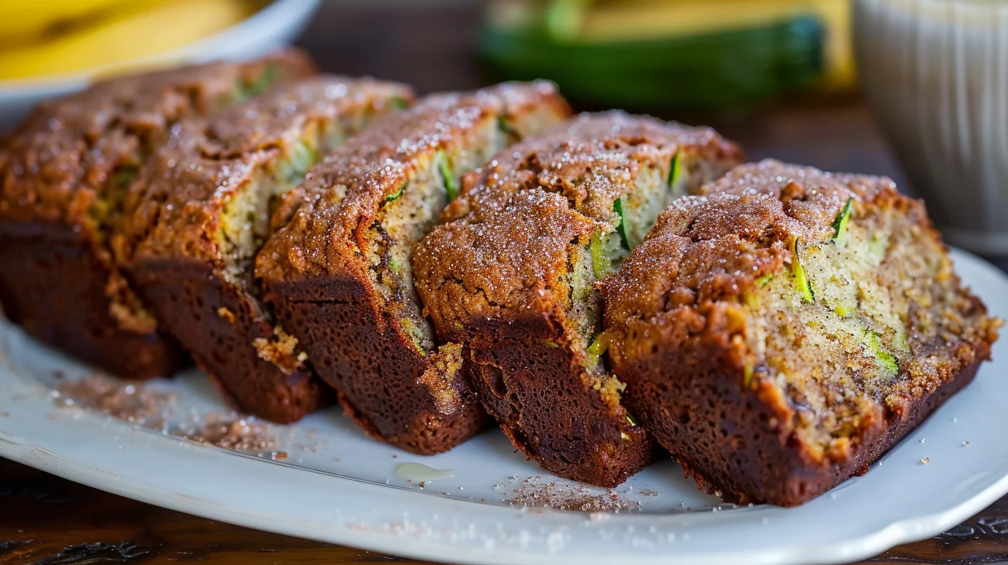 Cinnamonsugar Zucchini Banana Bread