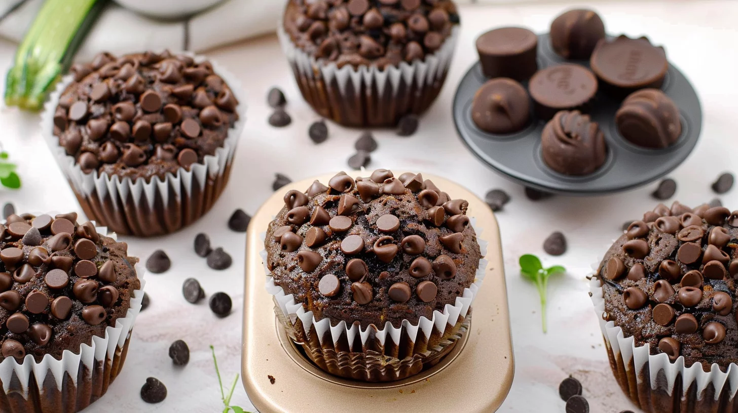 Delicious Chocolate Zucchini Muffins
