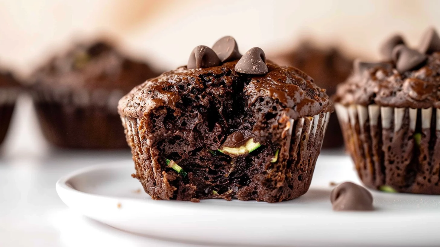 Double Chocolate Zucchini Muffins Recipe