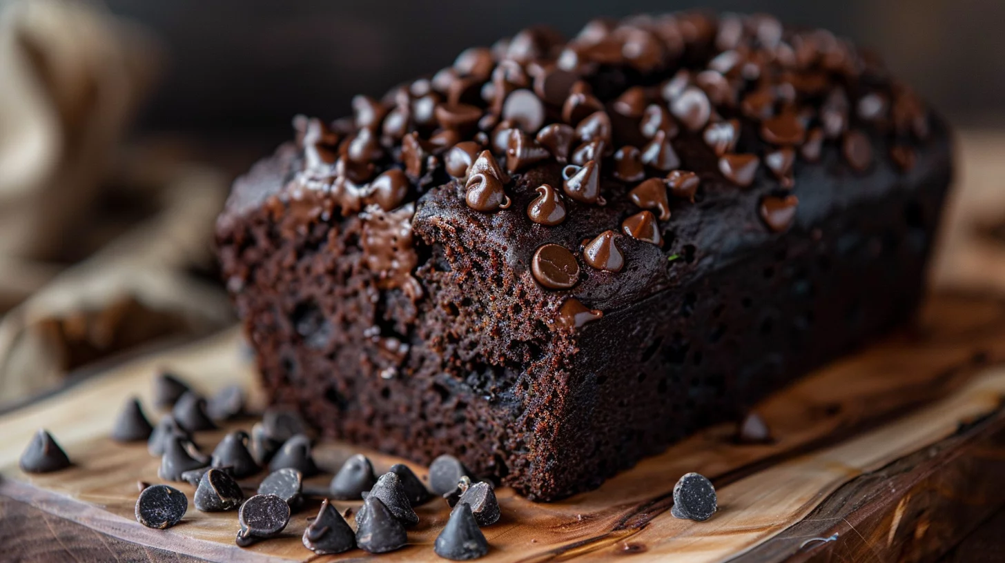 Double Dark Chocolate Zucchini Bread