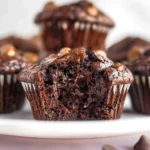 Easy Double Chocolate Zucchini Muffins