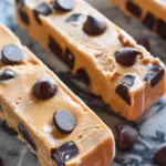 Frozen Greek Yogurt Peanut Butter Chocolate Chip Ice Cream Bars