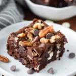 Fudgy Greek Yogurt Chocolate Chip Brownies
