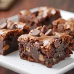 Fudgy Peanut Butter Chocolate Chip Brownies With Gooey Centers