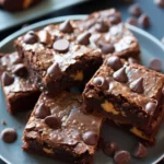 Fudgy Peanut Butter Chocolate Chip Brownies With Gooey Centers