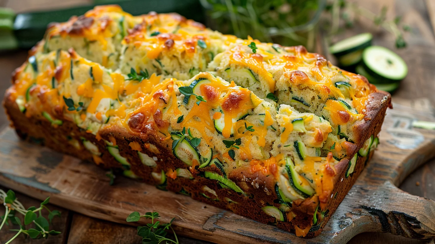 Garden Zucchini Cheddar Quick Bread