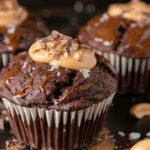 Greek Yogurt Chocolate Peanut Butter Lava Muffins
