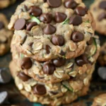 Healthy Chocolate Chip Zucchini Oatmeal Cookies