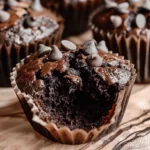 Healthy Chocolate Zucchini Muffins