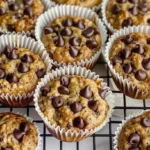 Healthy Greek Yogurt Banana Bread Muffins With Melty Chocolate Chips