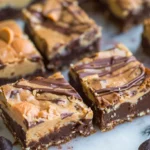 Healthy Greek Yogurt Chocolate Chip Blondies With Peanut Butter Swirl