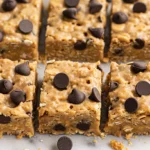 Healthy High Protein Peanut Butter Oatmeal Cookie Bars