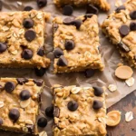 Healthy High Protein Peanut Butter Oatmeal Cookie Bars