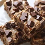 Healthy Peanut Butter Greek Yogurt Brownie Bars