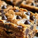 Healthy Peanut Butter Greek Yogurt Brownie Blondies