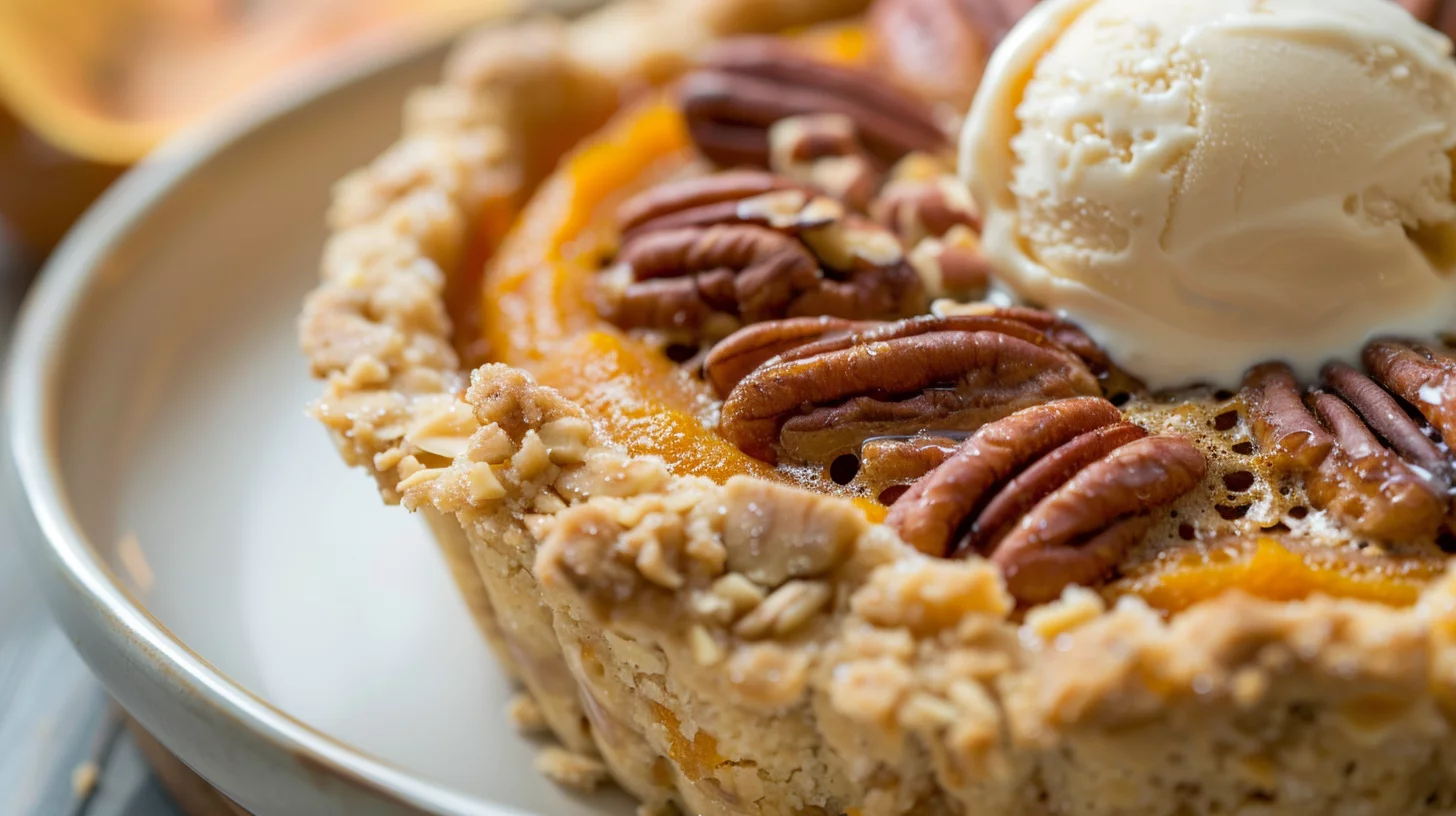Homemade Pumpkin Pecan Cobbler