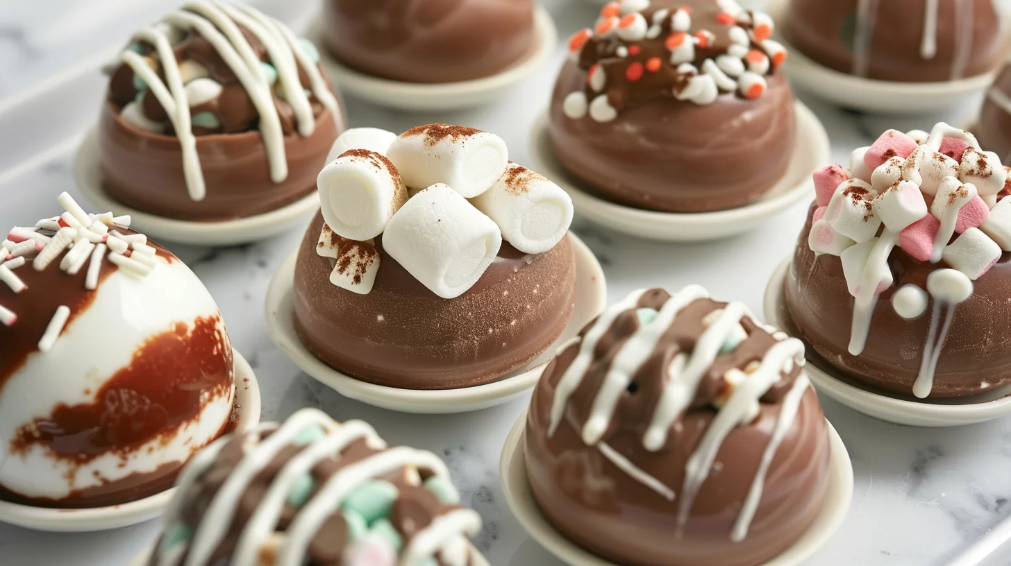 Hot Cocoa Bombs With Surprise Fillings